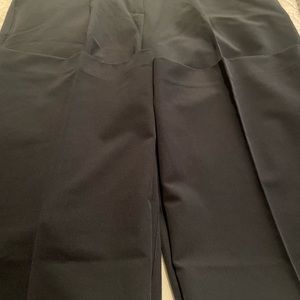 Navy Loft Outlet pleated wide leg trousers